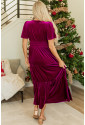 Purple Velvet Maxi Dress