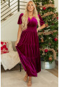 Purple Velvet Maxi Dress