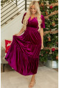 Purple Velvet Maxi Dress