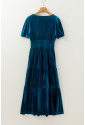 Evergreen Velvet Maxi Dress