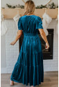 Evergreen Velvet Maxi Dress