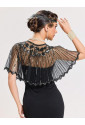 Sequin Embellished Gatsby Art deco Shawl Bolero