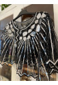 Sequin Embellished Gatsby Art deco Shawl Bolero