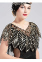 Sequin Embellished Gatsby Art deco Shawl Bolero