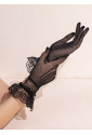 Beatiful short burlesque net gloves