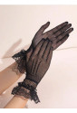 Beatiful short burlesque net gloves