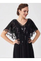 Sequin Embellished Gatsby Art deco Shawl Bolero