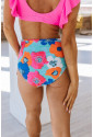 Drawstring Ruched Sides High Waist Swim Panty