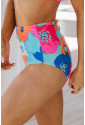 Drawstring Ruched Sides High Waist Swim Panty