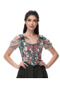 Vintage Renaissance Floral Fairy Cottagecore Corset