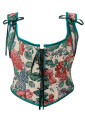 Vintage Renaissance Floral Fairy Cottagecore Corset