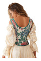 Vintage Renaissance Floral Fairy Cottagecore Corset