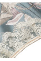 Victorian Vintage Floral Lace Ruffled Overbust Corset Bustier