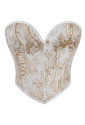 Vintage gold sweetheart corset