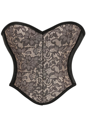Vintage Corset Top Noir Élégance