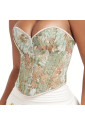  Unique Green Chrysanthemum Corset
