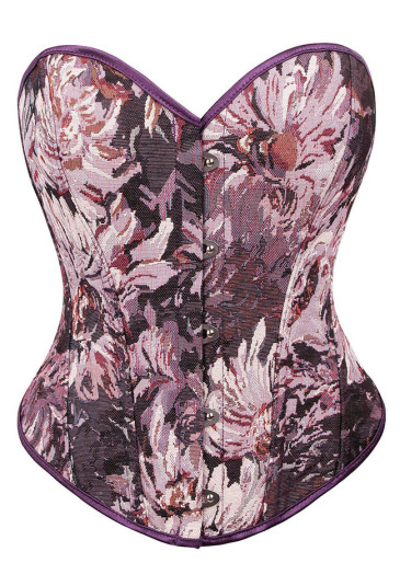  Unique Violet Purple Chrysanthemum Corset