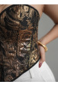 Vintage gold sweetheart corset