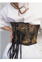 Vintage gold sweetheart corset