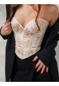 Vintage gold sweetheart corset