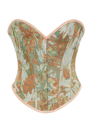 Floral Lace-Up Overbust Corset – A Tale of Grace & Power