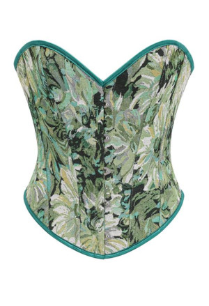 Floral Lace-Up Overbust Corset – A Tale of Grace & Power