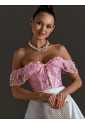 Rafine brocade lace corset VICTORIA