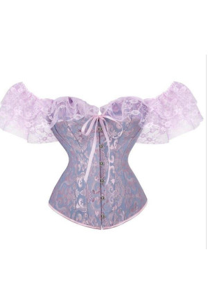 Rafine brocade lace corset VICTORIA