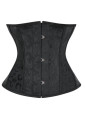 26 Spiral Steel Boned Brocade Underbust Shaper Corset