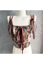 Renaissance Floral Tapestry Corset Top Bustier