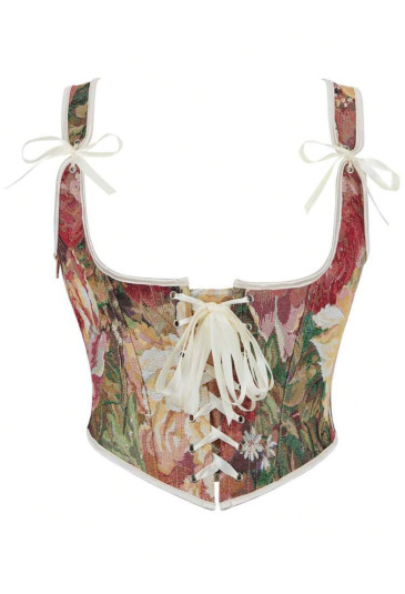 Renaissance Tapestry Corset of a Noble Lady