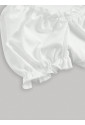 Ruched Vintage Sleeve Crop Top 