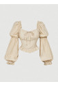 Lightweight Blouse with Balloon Sleeves
