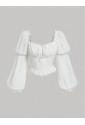 Lightweight Blouse with Balloon Sleeves