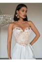 Vintage gold sweetheart corset
