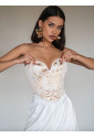 Vintage gold sweetheart corset