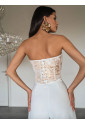 Vintage gold sweetheart corset