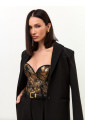 Vintage gold sweetheart corset