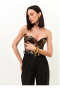 Vintage gold sweetheart corset