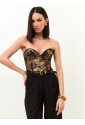Vintage gold sweetheart corset