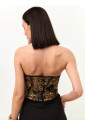 Vintage gold sweetheart corset