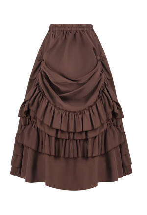Women's Medieval Renaissance Retro Gothic Punk Skirt 