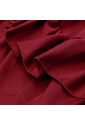 Vintage Gothic Wine-Red High Waist Button Lace Trim Ruffled High-Low Skirt