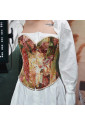 Floral Lace-Up Overbust Corset – A Tale of Grace & Power