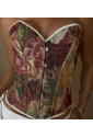 Floral Lace-Up Overbust Corset – A Tale of Grace & Power