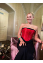 Red satin palace corset MILEY