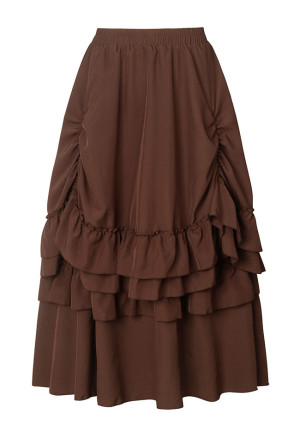 Women's Medieval Renaissance Retro Gothic Punk Skirt 