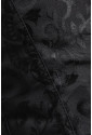 Black corset vamp with zipper