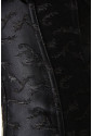 Steel boned embroidered corset with shoulder straps