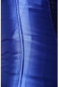 Saténový žiarivý korzet - modrý